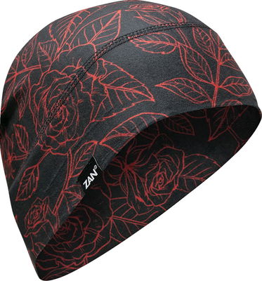 BEANIE SPFLX RD BK ROSES