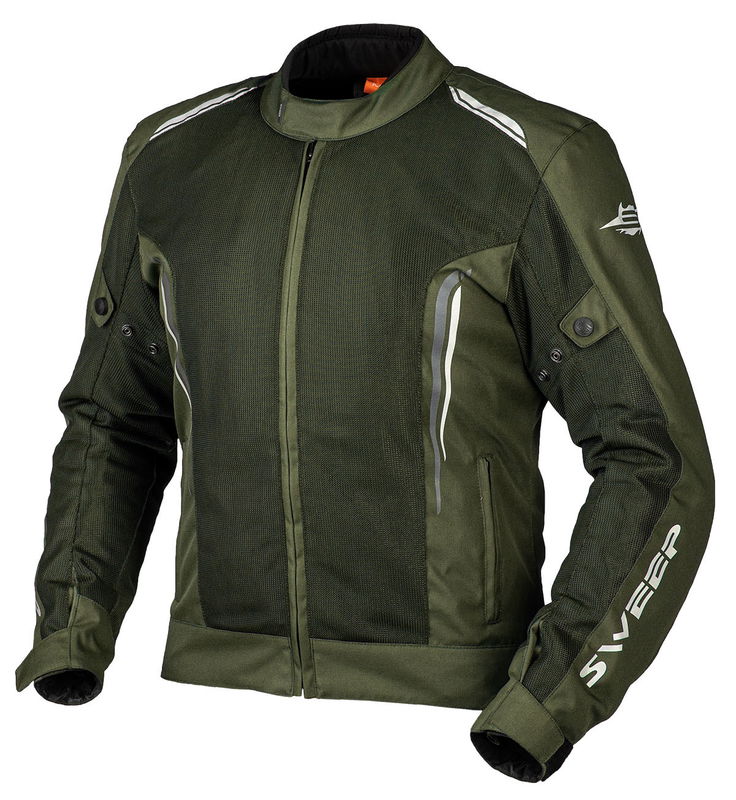 Sweep Air sommar mc jacka, oliv, 6XL