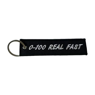 KEY CHAIN 0-100 REAL FAST QTY white