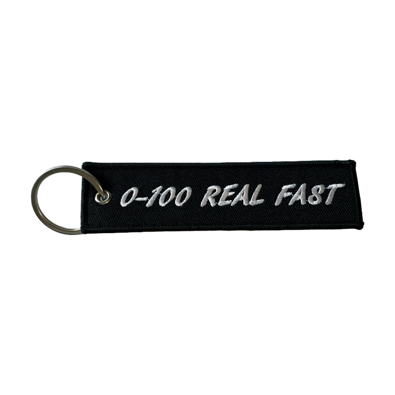 KEY CHAIN 0-100 REAL FAST QTY white