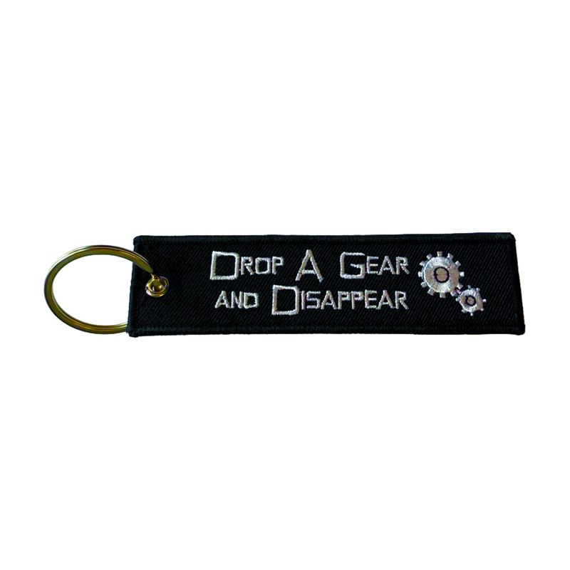 KEY CHAIN DROP A GEAR AND DISAPPEAR QTY white