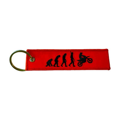 KEY CHAIN EVOLUTION OF MEN ADVENTURE QTY black/orange