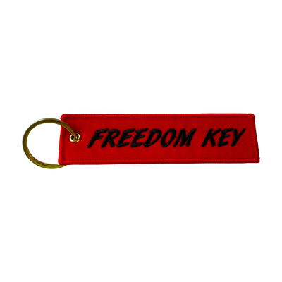 KEY CHAIN FREEDOM KEY QTY red
