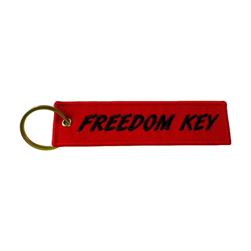 KEY CHAIN FREEDOM KEY QTY red