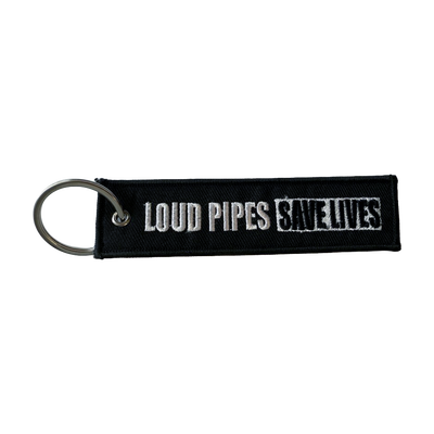 KEY CHAIN LOUD PIPES SAVE LIVES QTY white