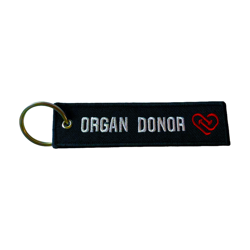 KEY CHAIN ORGAN DONOR QTY white