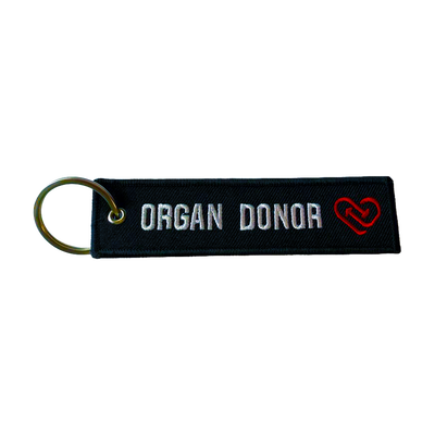 KEY CHAIN ORGAN DONOR QTY white