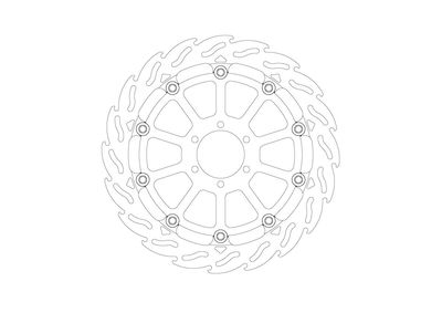 BRAKE DISC FLAME RACING FT L