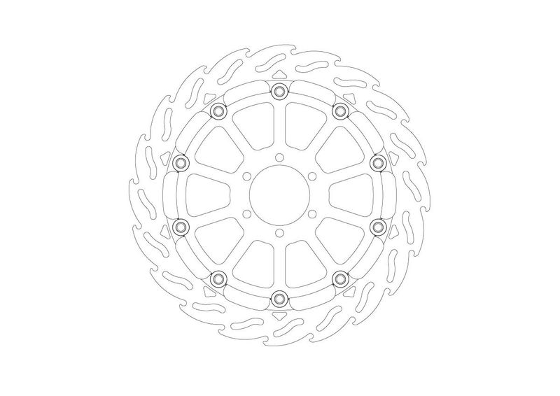 BRAKE DISC FLAME RACING FT L