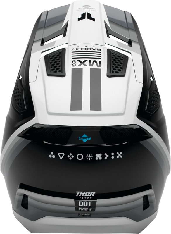 HELMET FLEET DEFY BK/WH XS