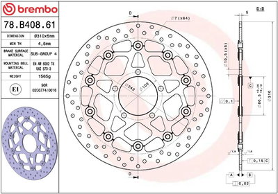 BRAKE DISC FLOAT FR