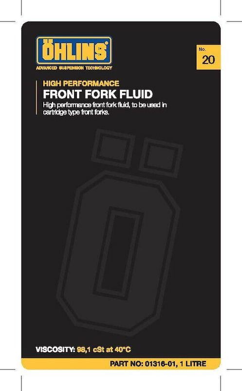 FRONT FORK OIL #20 SAE 40W 1L