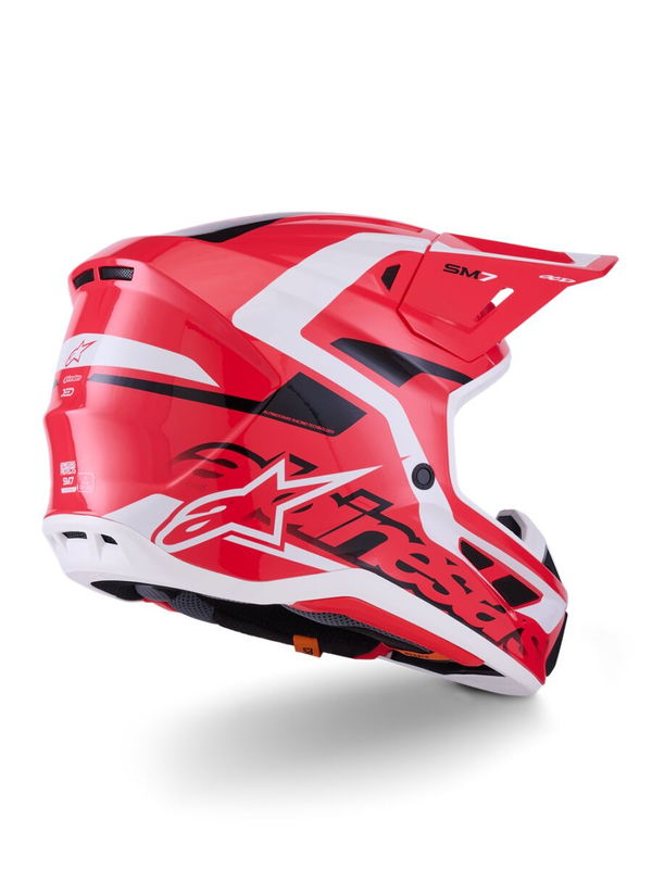 HELMET SM7 DEED RED/BLK/WH XL