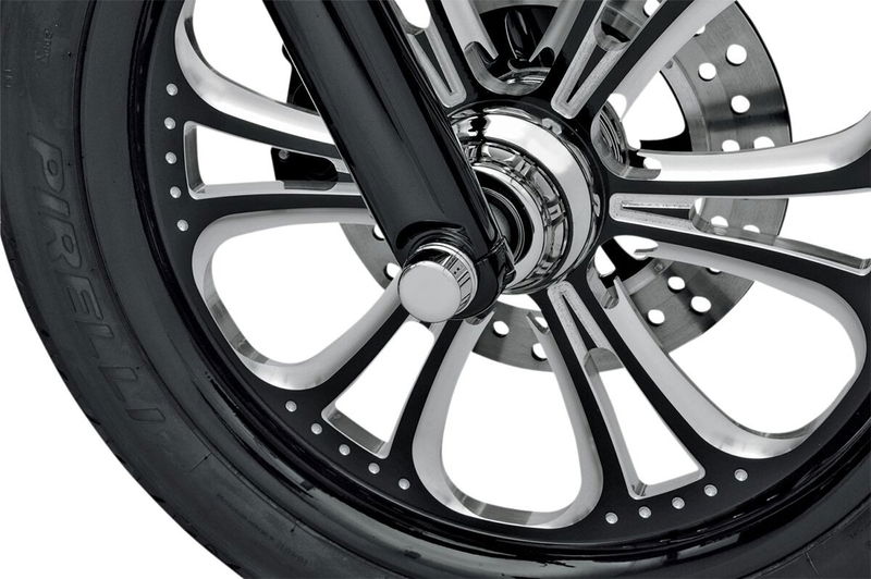 AXLE CAP FRONT CHROME