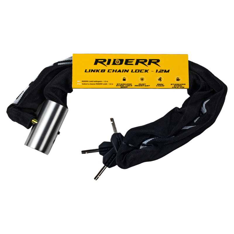 Link8 Chain Lock - 1.2m black QTY