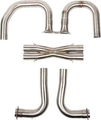 EXHAUST DUAL BLACK RZR XP1000