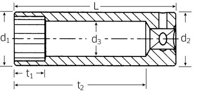 SOCKET 1/4 11MM LONG VERSION