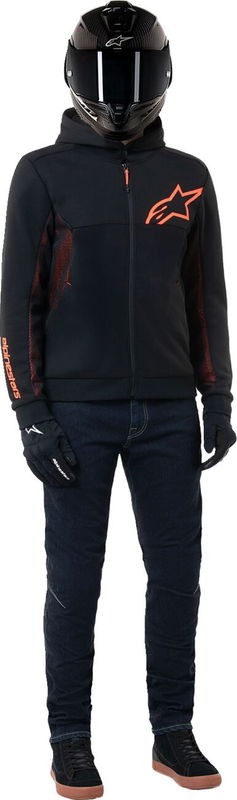 JACKET/HOODIE CHROME AIR BLK/R