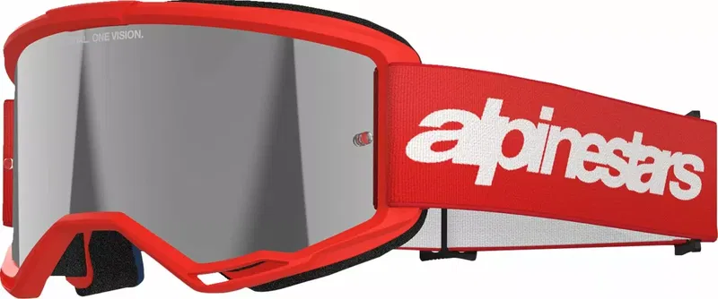 GOGGLE VISION 3 WORDMARK RED M