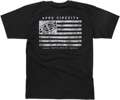 TEE PC FLAG BLK MD