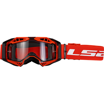 GOGGLE LS2 AURA ENDURO SERIES KLAR LINS Onesize Röd