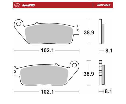 BRAKE PAD SINTER SPORT REAR