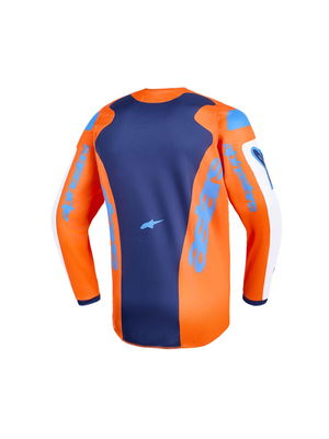 JERSEY YTH FLUID GRID ORAN/BLU