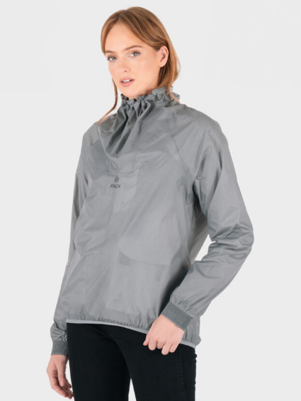 JACKA TOR WATERPROOF SHELL DAM LJUSGRÅ XXL