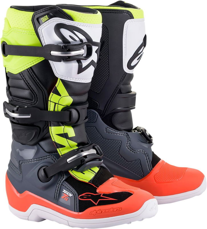 BOOT TECH7S GY/RD/YL 8
