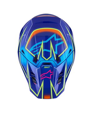 HELMET SM7 CAST BLU/YL/PINK S