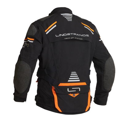 Lindstrands Textiljacka Sunne Svart/orange 54
