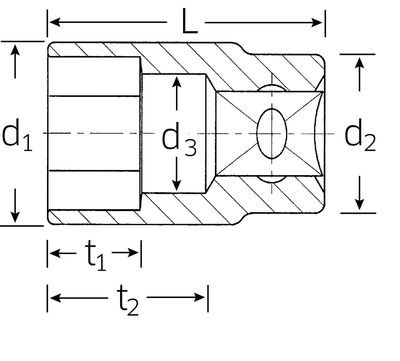 SOCKET 1/2 20MM
