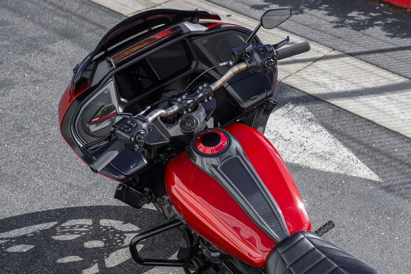 GAS CAP POP-UP RED 24+ TOURING