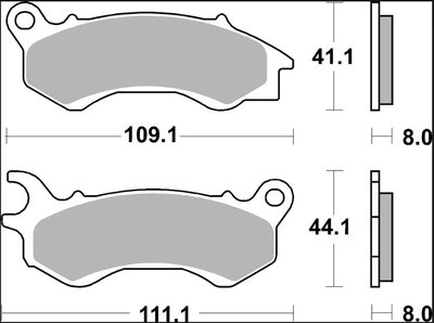 BRAKE PAD CC CAR/CER FR