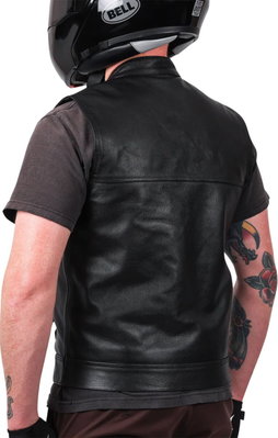 VEST MULHOLLAND LEATHER LARGE