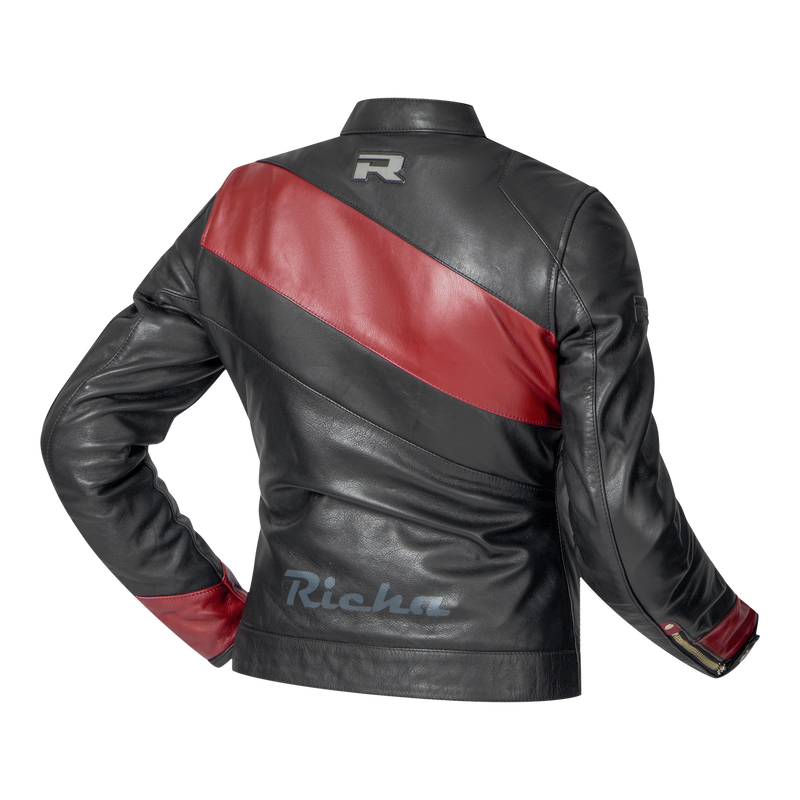 PAIGE JACKET black/bordeaux 48