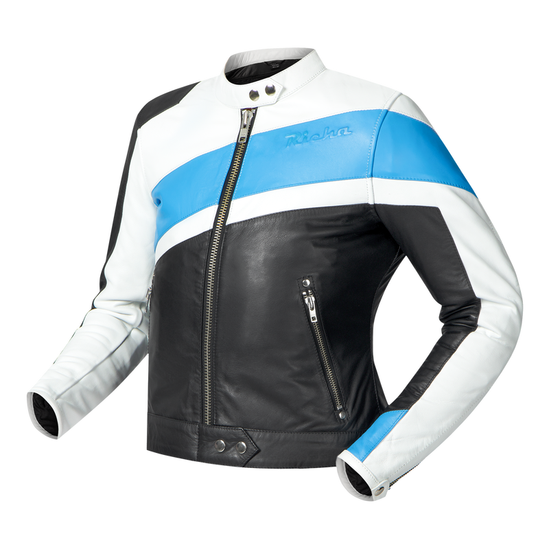 PAIGE JACKET white/light blue 48