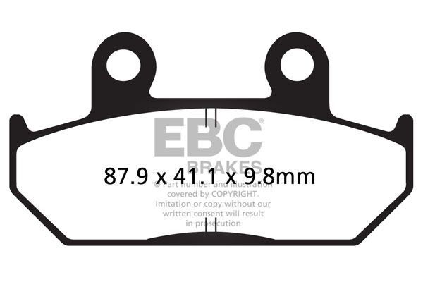 BRAKE PAD VEE SEMISNTRD