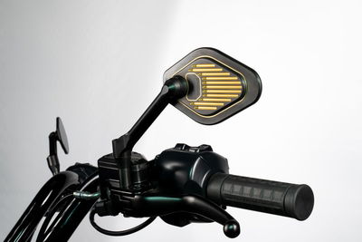 MIRROR ADJUSTABLE LONG STEM BL