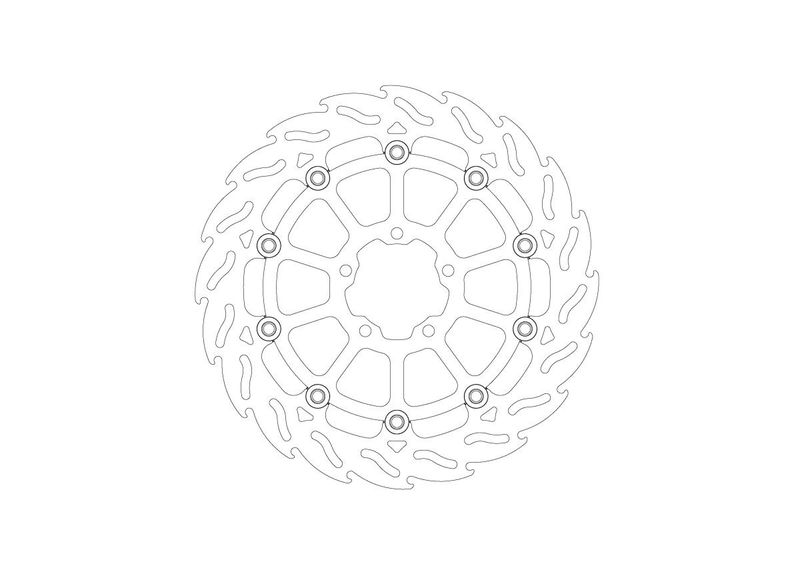 BRAKE DISC FLAME FRONT