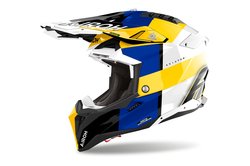 Airoh Hjälm  Aviator 3 Monarch Blå/Gul glansig L