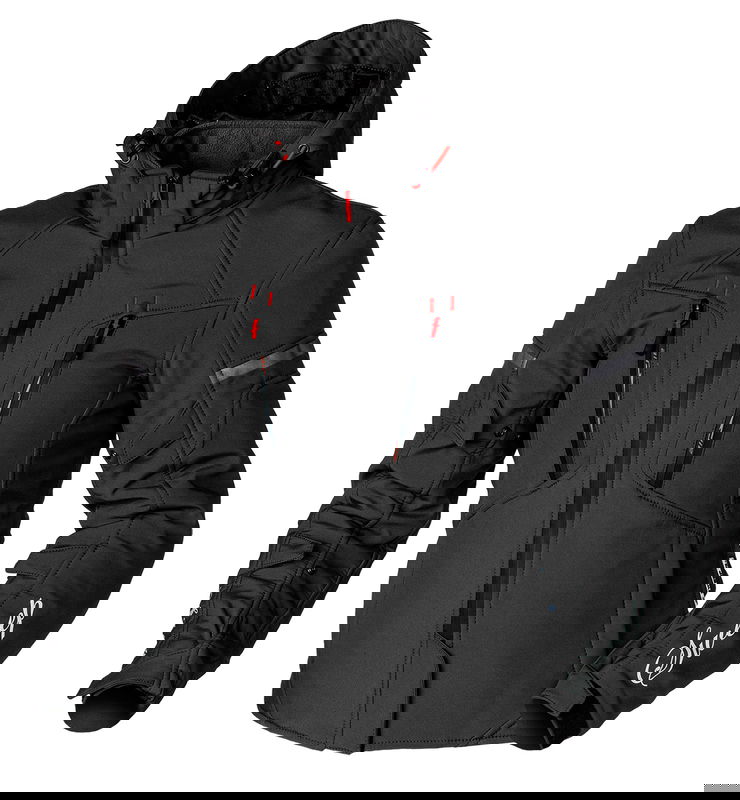 Sweep Flawless dam mc softshell jacka, svart/röd, 46