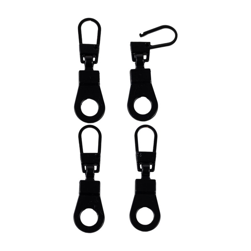 Replacement Zip Pullers (4 Pack) black QTY