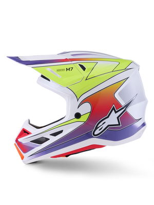 HELMET SM7 FUSE WHT/YL/PU XS