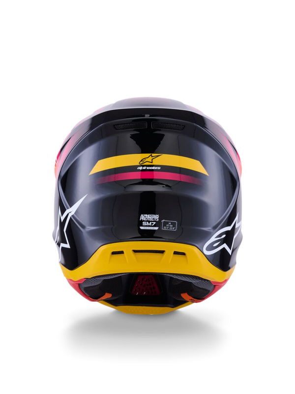 HELMET SM7 RISE BLK/YL/PINK L
