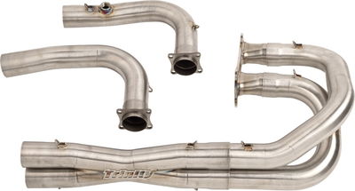 EXHAUST DUAL BRUSHED RZR XP100