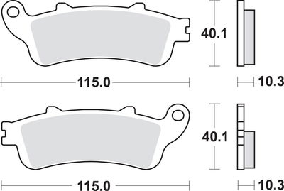BRAKE PAD SINT REAR