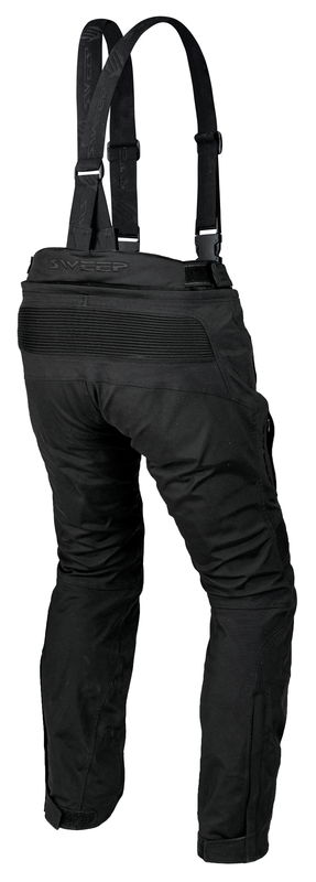 Sweep Pro Land laminerad vattentät mc byxa, svart, kort 3XL