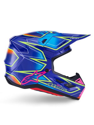 HELMET SM7 CAST BLU/YL/PINK S