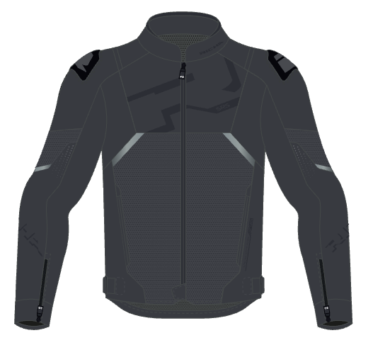 STRADALE EVO LEATHER JACKET black/black 64